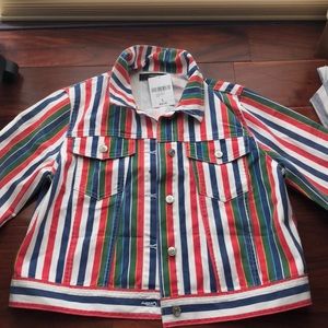 Colorful jean jacket